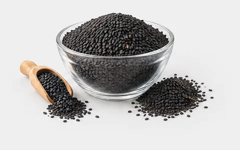 Black Sesame Seeds, illustrative unbranded product
