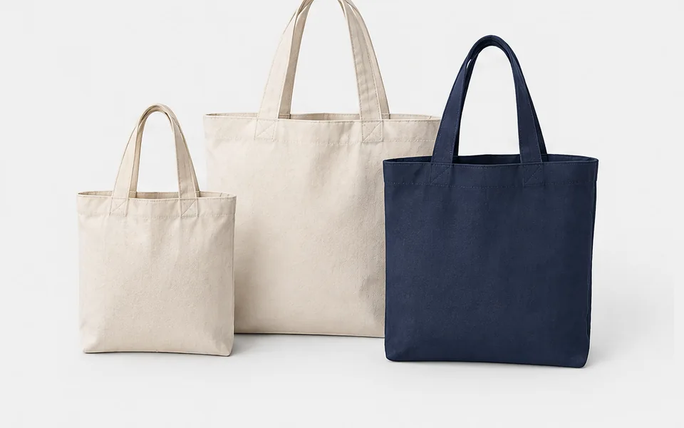 Reusable Shopping Totes, illustrative unbranded product