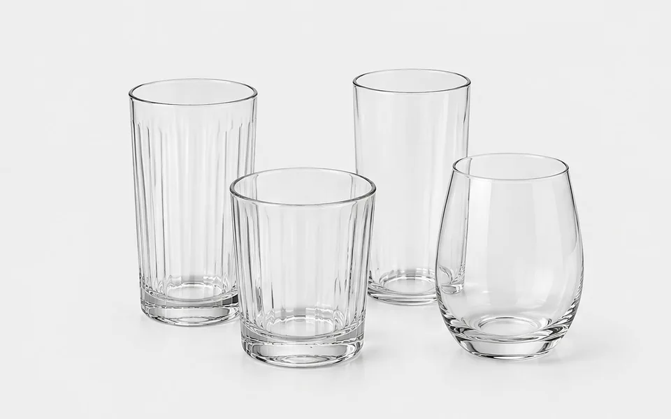 Drinking Glasses, illustrative unbranded product